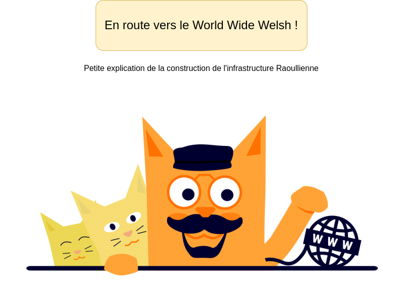  illustration 1 - logo et titre : En route vers le World Wide Welsh